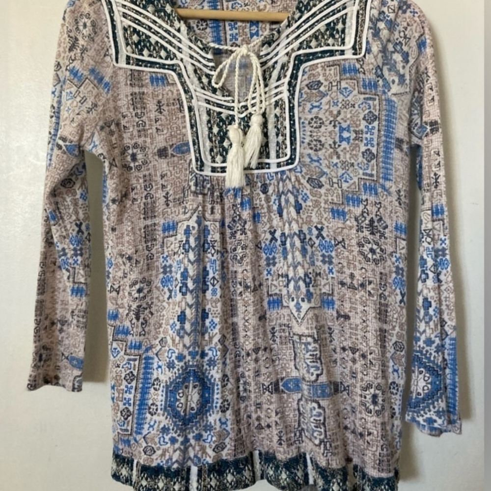 Lucky Brand Peasant Blouse